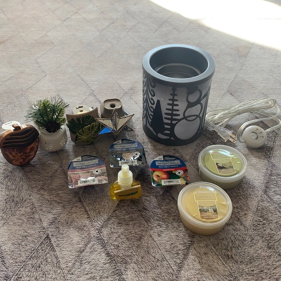 Yankee Candle Lot, wax melts, diffuser, wax warmer